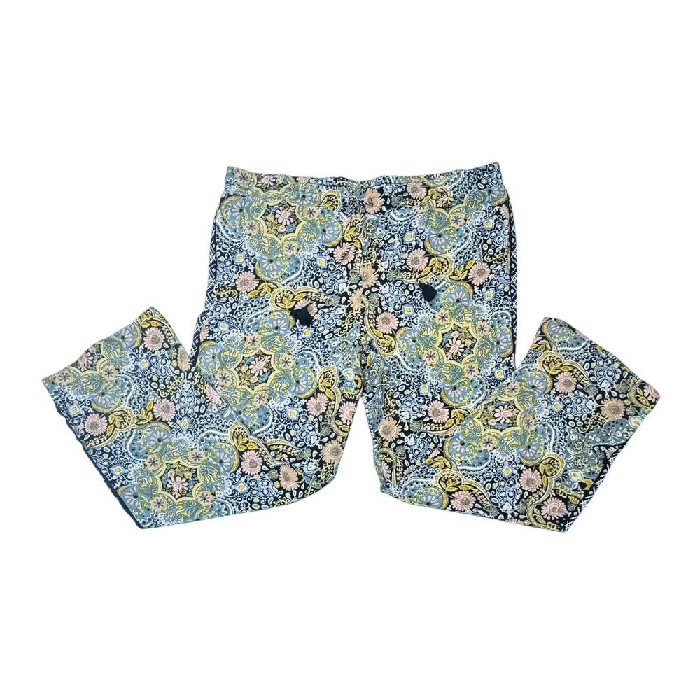 Ann Taylor LOFT Multicolor Floral Paisley Rayon Pants Women’s XL
